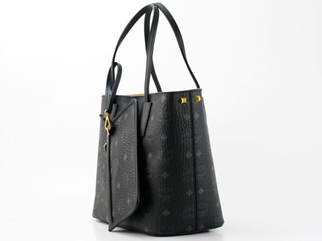 エムシーエム【MCM コピー】バッグ トートバッグMWP4AVI24 BK001 SHOPPER PROJECT トートバッグ ポーチ付 ブラック レザー ユニセックス